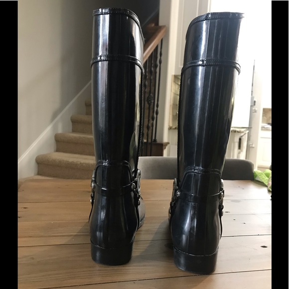 MICHAEL Michael Kors Tall Rubber Rain Boots - Picture 3 of 4